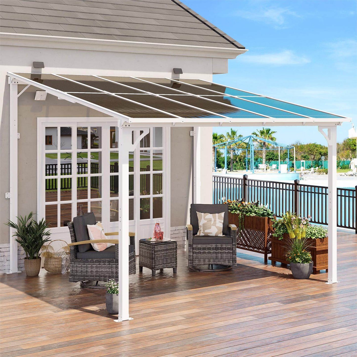 Wall Mounted Gazebo, Outdoor Patio Gazebo
