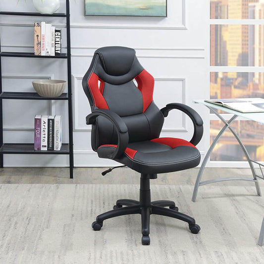 Office Chair Upholstered 1pc Cushioned Comfort Chair Relax Gaming - Meissalivve