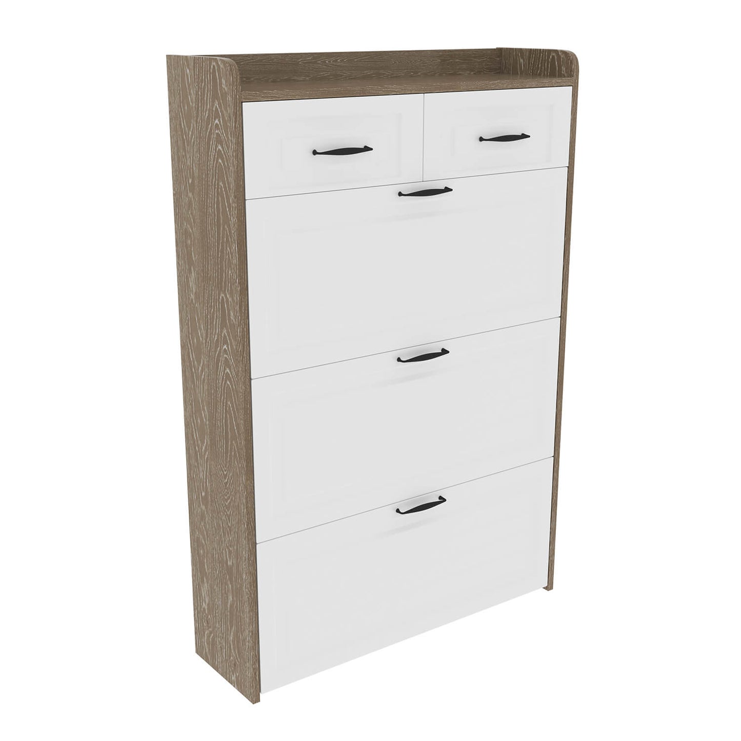Shoe cabinet with 3 doors 2 drawers, large space for storage - Meissalivve