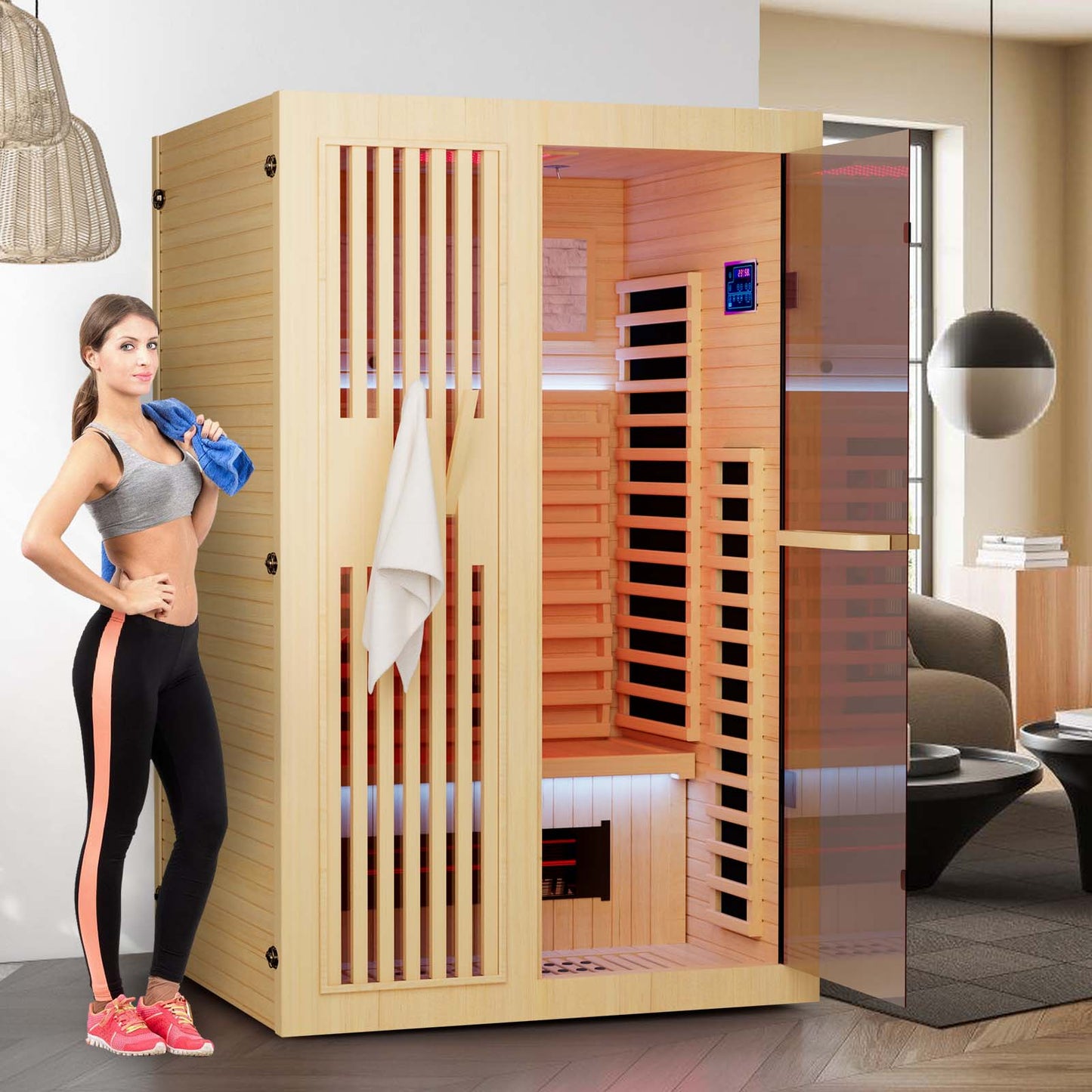 Full Spectrum Infrared Sauna for Home - YK8002