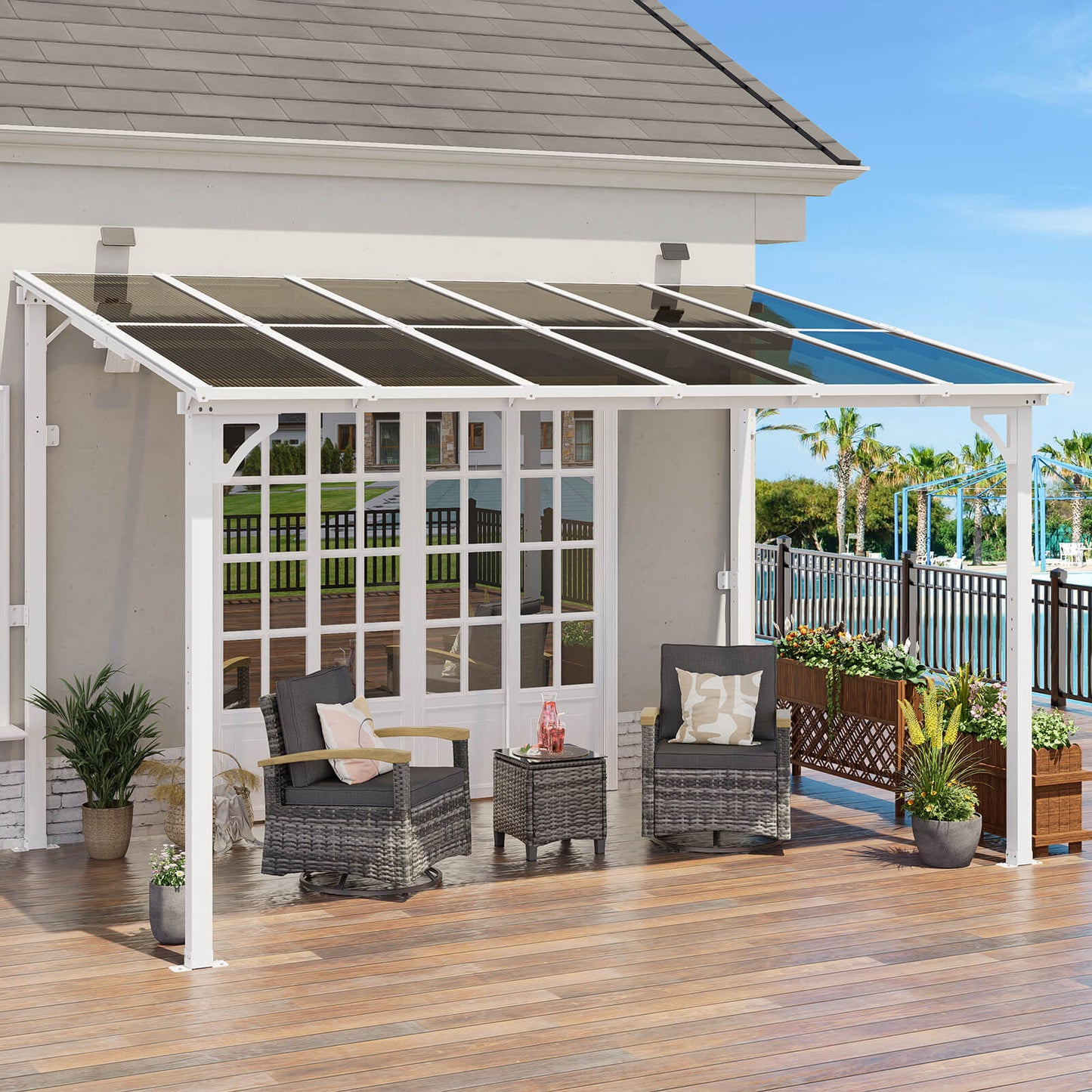 Wall Mounted Gazebo, Outdoor Patio Gazebo
