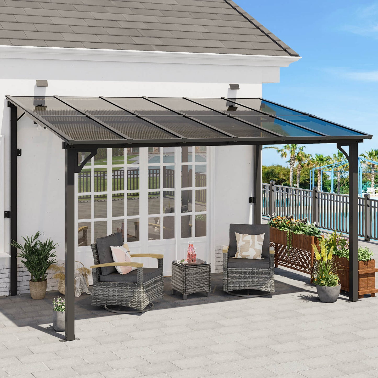 Wall Mounted Gazebo, Outdoor Patio Gazebo