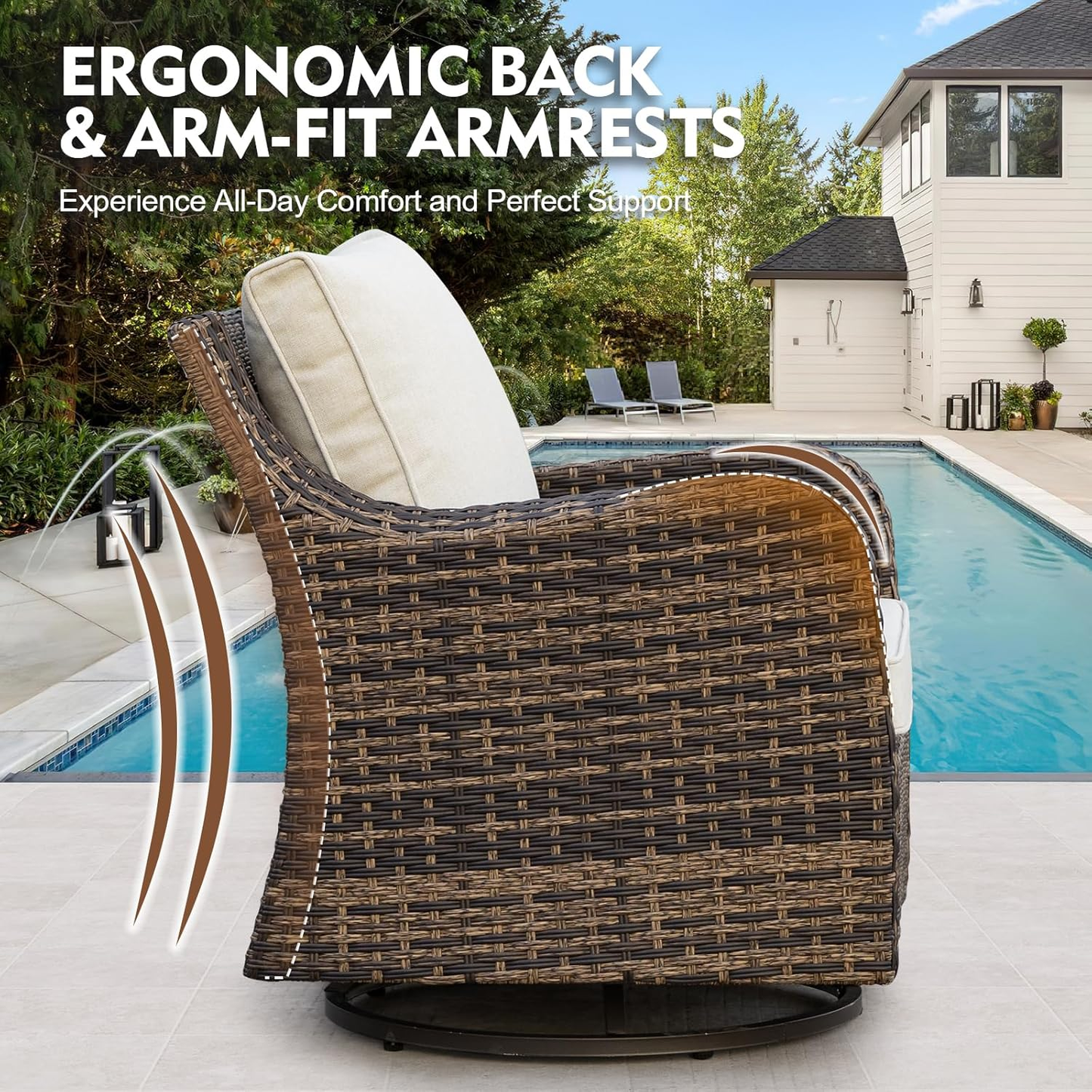 9 Pieces Patio Furniture Set With Fire Pit Table, Wicker Outdoor Conversation Sets(YK-6506)