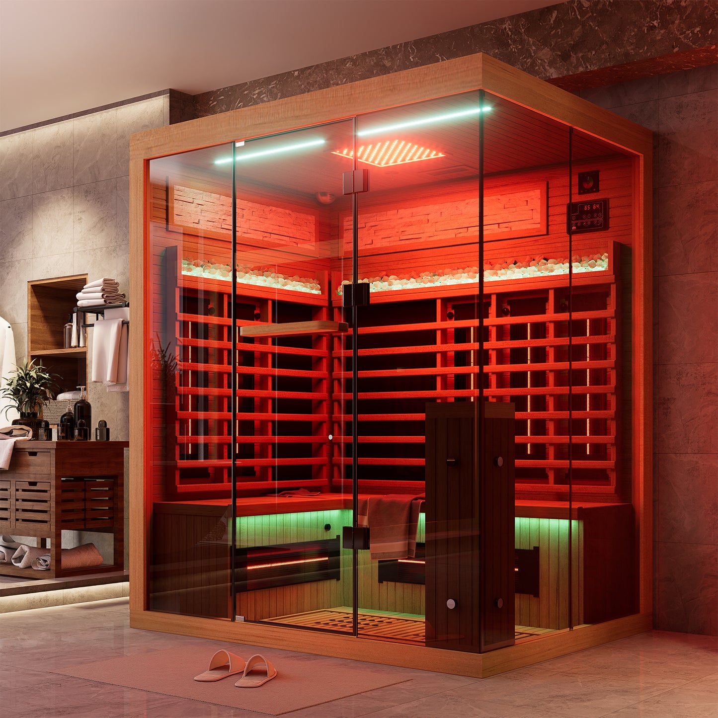 Full Spectrum Infrared Sauna Hemlock Home Sauna - YK8006