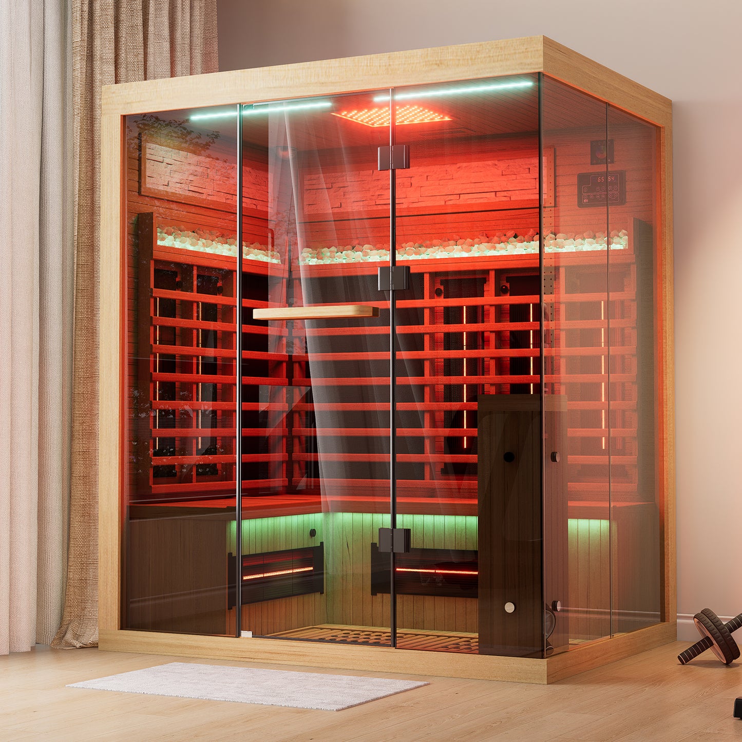 Full Spectrum Infrared Sauna Hemlock Home Sauna - YK8006