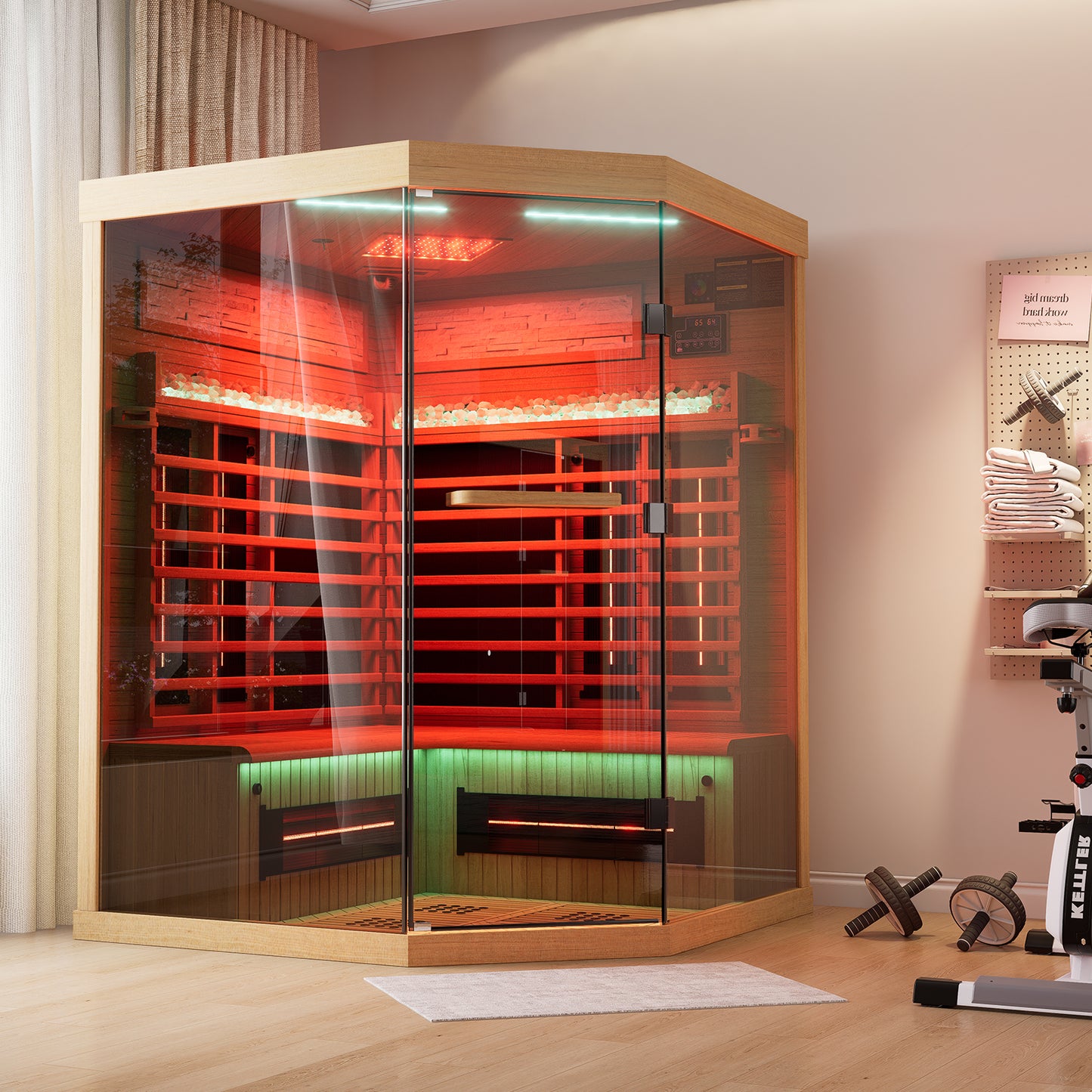 Full Spectrum Infrared Sauna Hemlock Home Sauna - YK8007