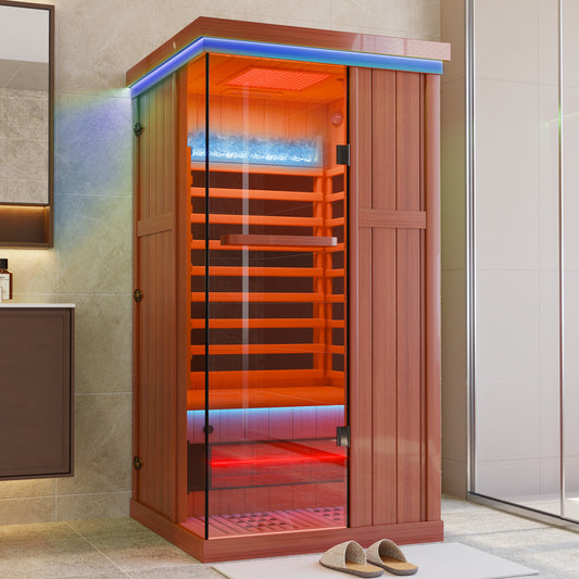 Full Spectrum Infrared Sauna Hemlock/Cedar Home Sauna - YK8005