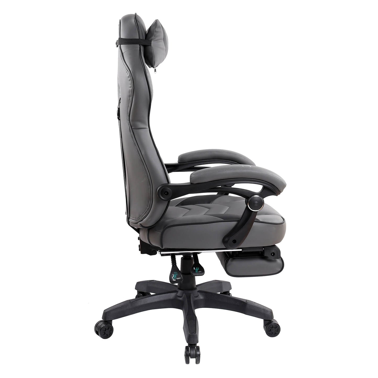 Gaming Racing Style Fully Reclining Executive Office Chair with Footrest - Meissalivve