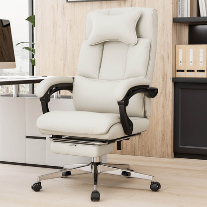 6-Point Massage Ergonomic Office Chair, 500lbs PU Executive Computer Chair