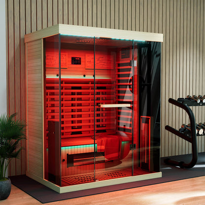 SAUNAERA Full Spectrum Infrared Sauna Hemlock Home Sauna