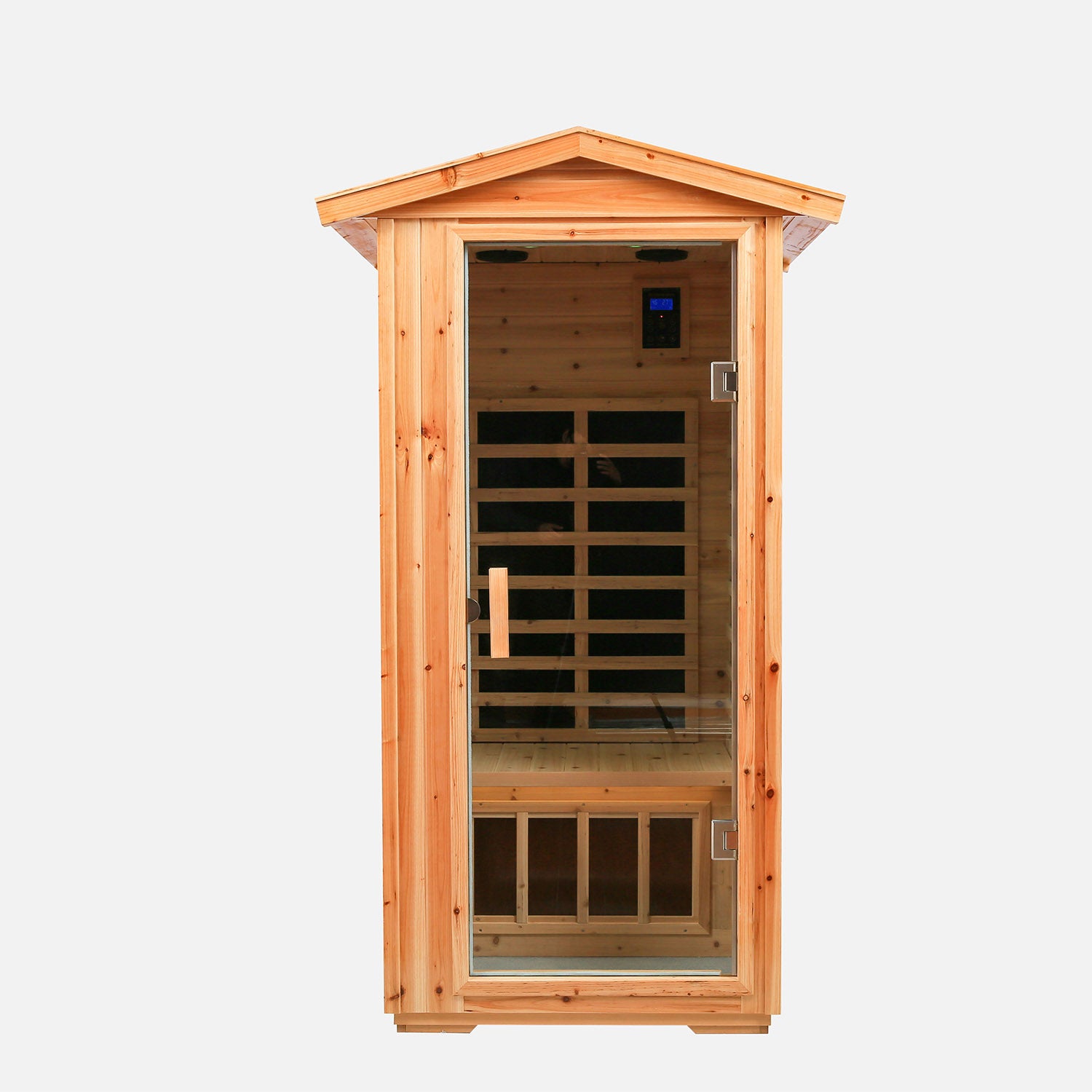 One person Far infrared old fir outdoor sauna room - Meissalivve