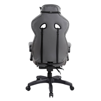 Gaming Racing Style Fully Reclining Executive Office Chair with Footrest - Meissalivve