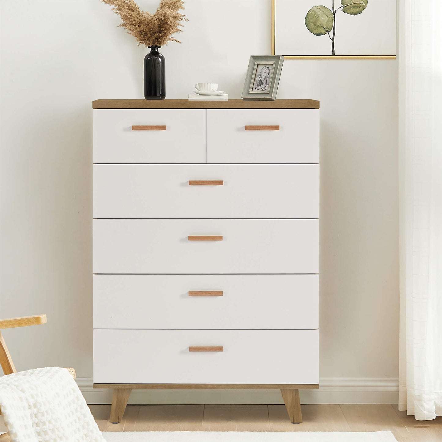 Drawer Dresser cabinet barcabinet, Buffet Sideboard Storage Cabinet with Leg - Meissalivve