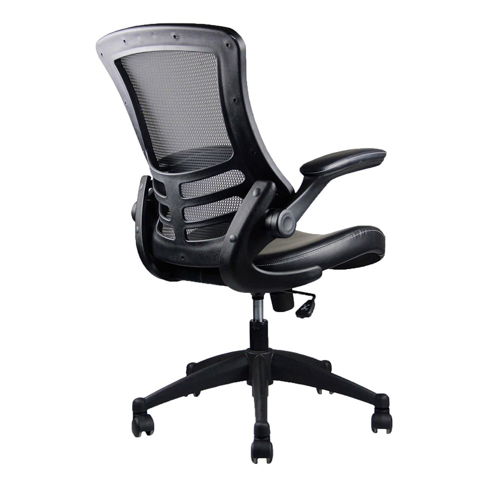 Stylish Mid-Back Mesh Office Chair with Adjustable Arms - Meissalivve