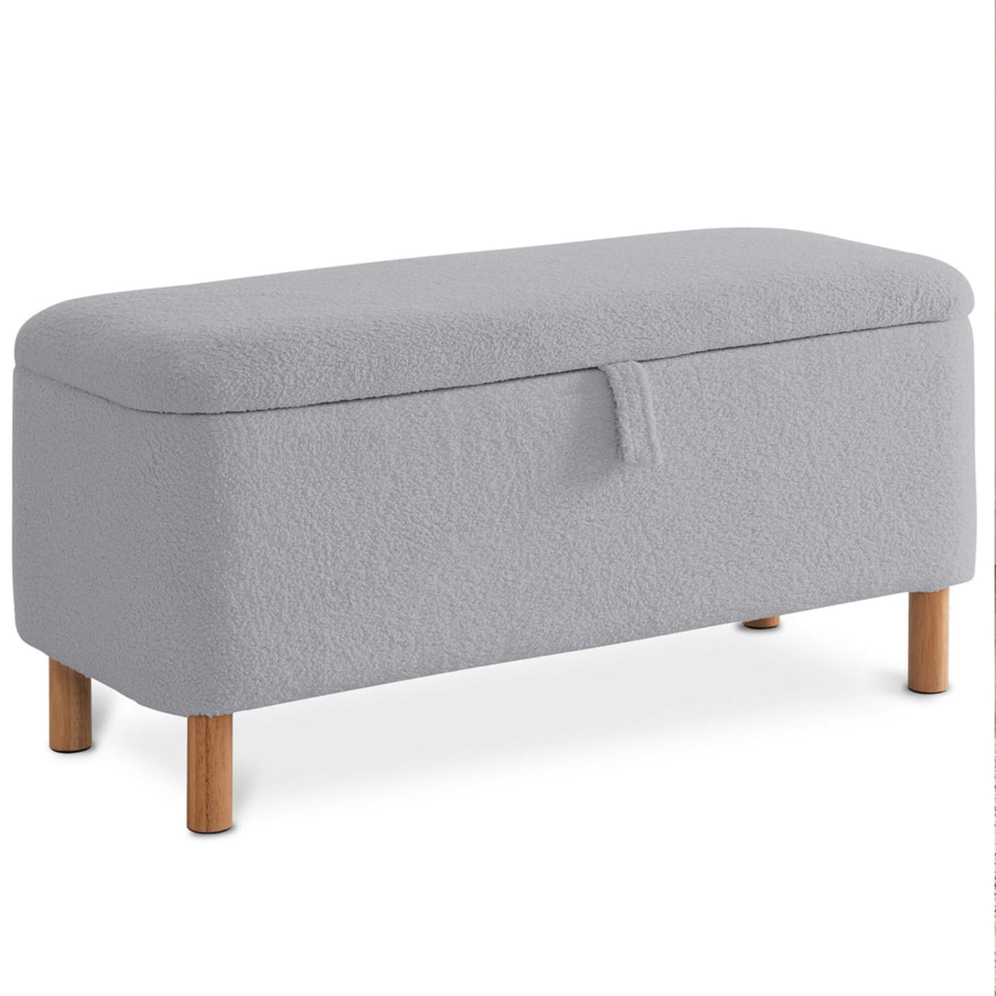 Basics Upholstered Storage Ottoman and Entryway Bench - Meissalivve