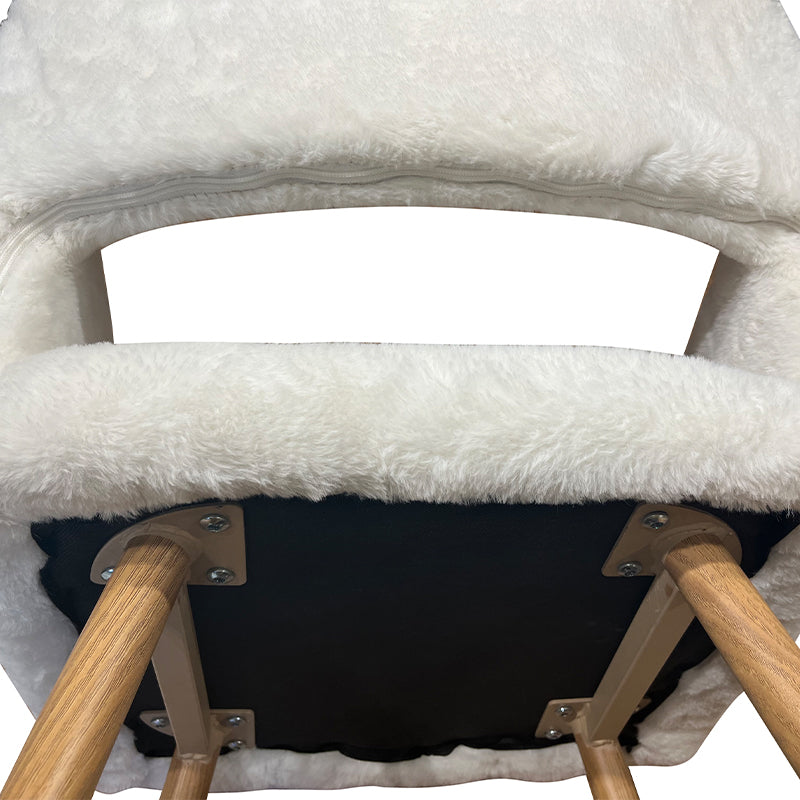 Modern Faux Fur Simple Leisure Office Chair Dining Chair - Meissalivve