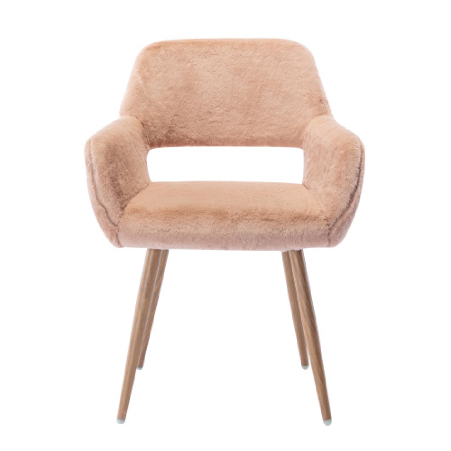 Modern Faux Fur Simple Leisure Office Chair Dining Chair - Meissalivve