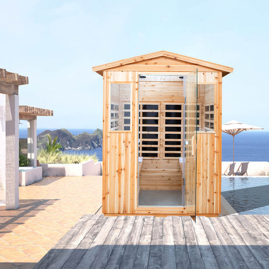 Four Person Old Fir Far-infrared Outdoor Sauna Room - Meissalivve