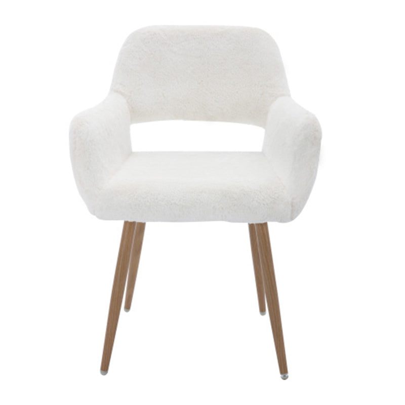 Modern Faux Fur Simple Leisure Office Chair Dining Chair - Meissalivve