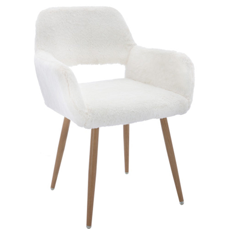 Modern Faux Fur Simple Leisure Office Chair Dining Chair - Meissalivve