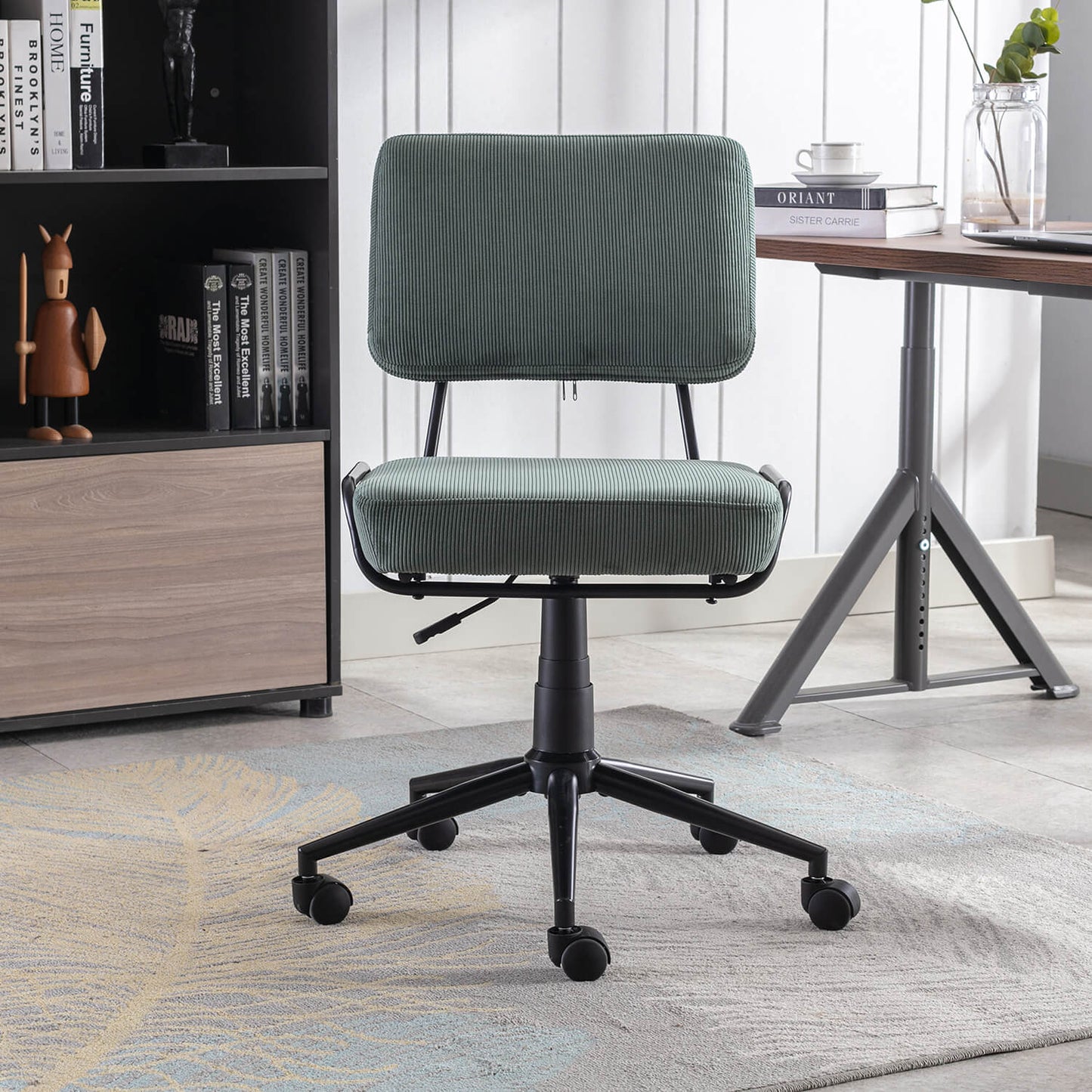 Corduroy Lounge 360°Swivel Height Adjustable Office Chair - Meissalivve