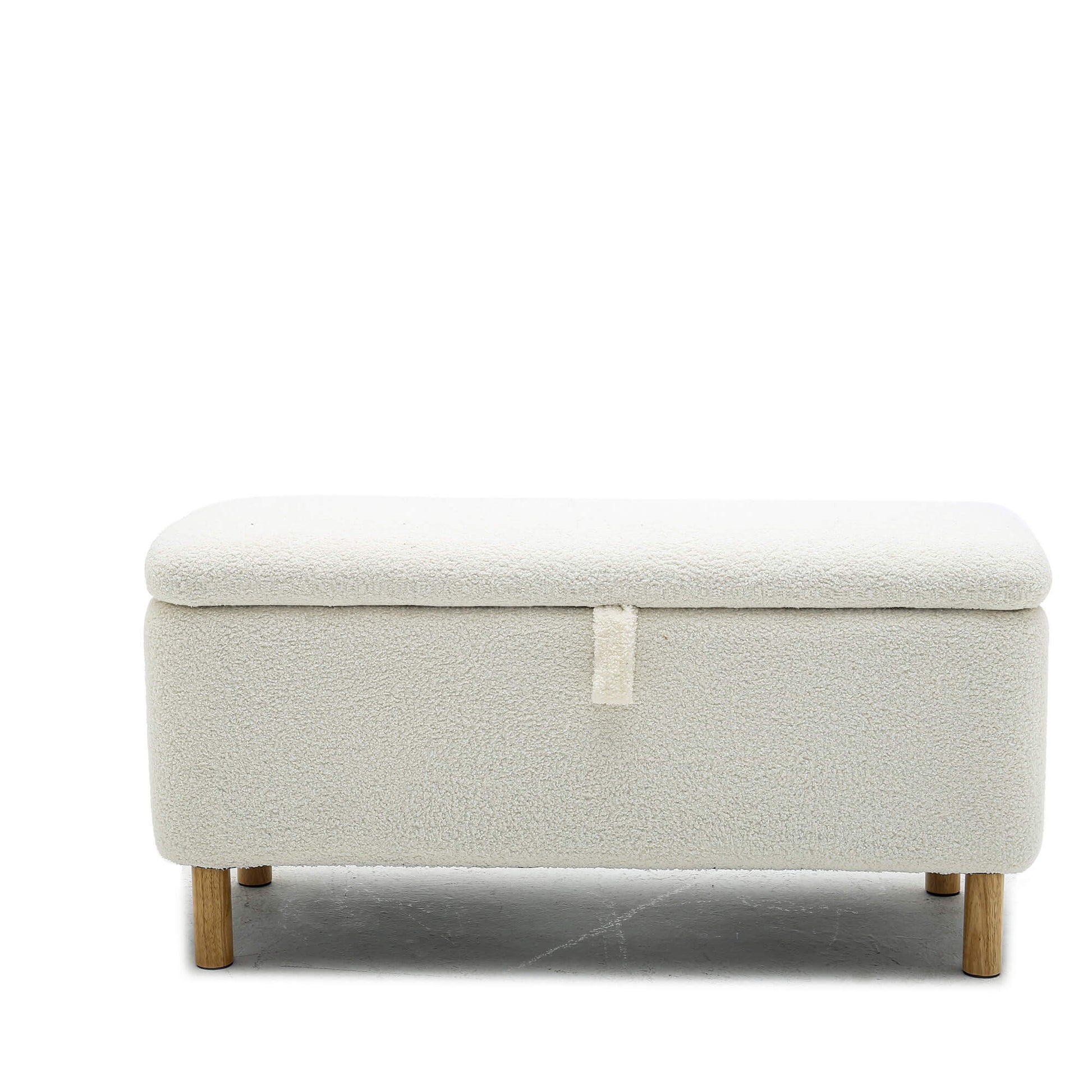 Basics Upholstered Storage Ottoman and Entryway Bench - Meissalivve