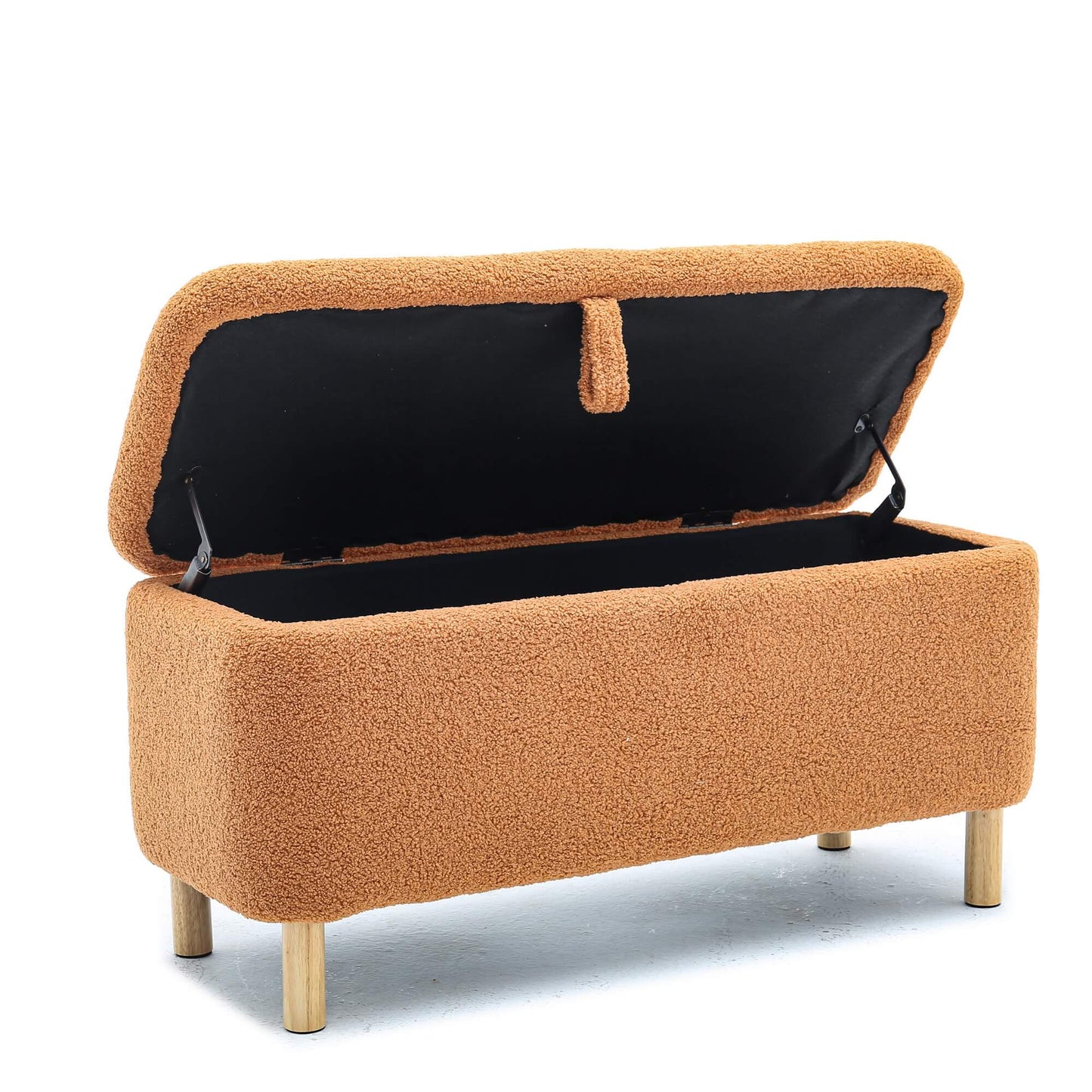 Basics Upholstered Storage Ottoman and Entryway Bench - Meissalivve