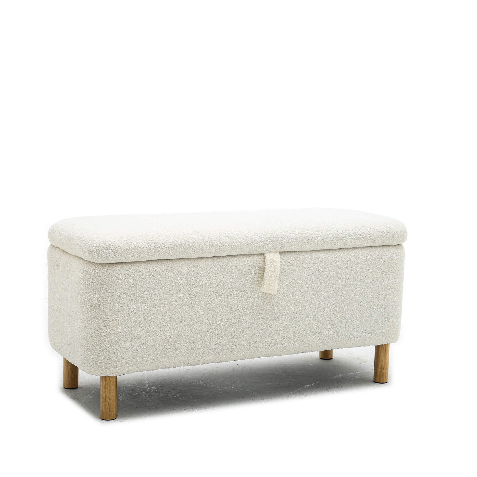 Basics Upholstered Storage Ottoman and Entryway Bench - Meissalivve