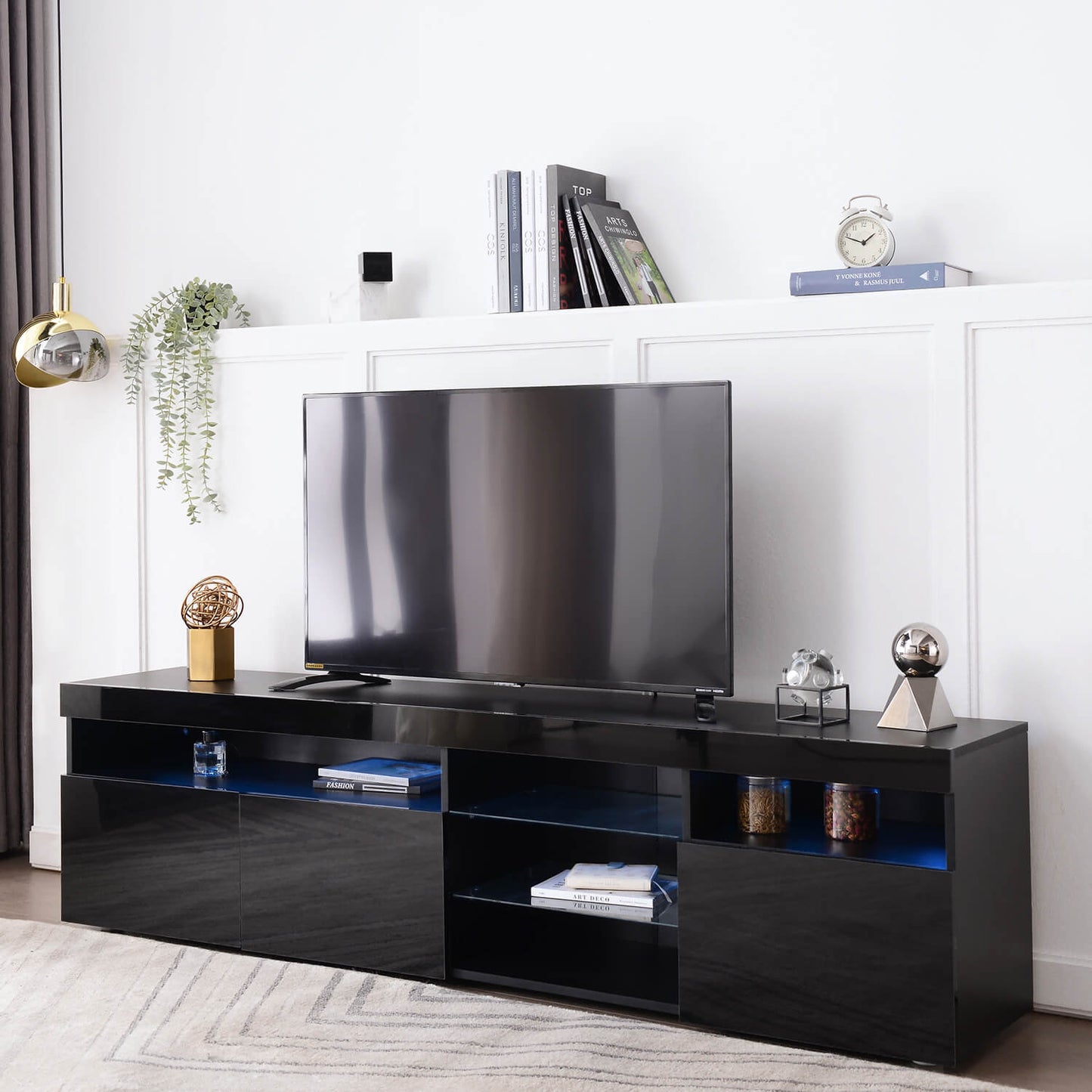 TV Stands for TVs up to 80'', Media Console with Multi-Functional Storage - Meissalivve