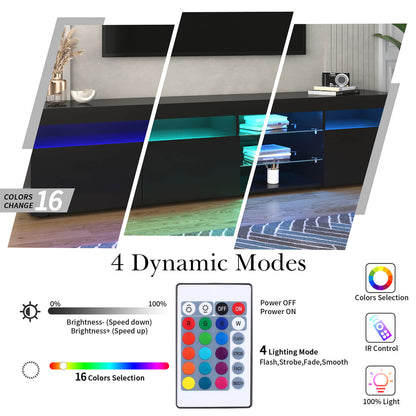 TV Stands for TVs up to 80'', Media Console with Multi-Functional Storage - Meissalivve