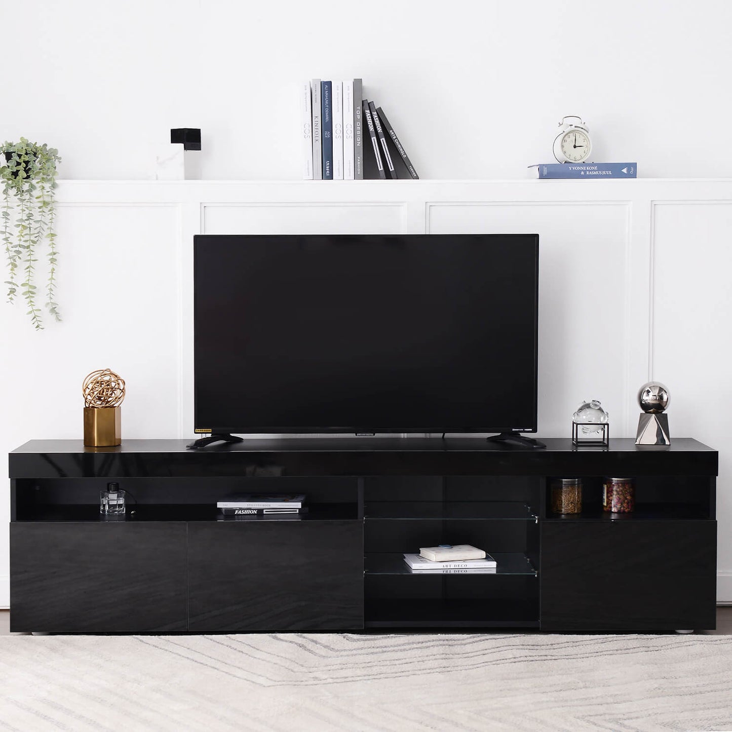 TV Stands for TVs up to 80'', Media Console with Multi-Functional Storage - Meissalivve