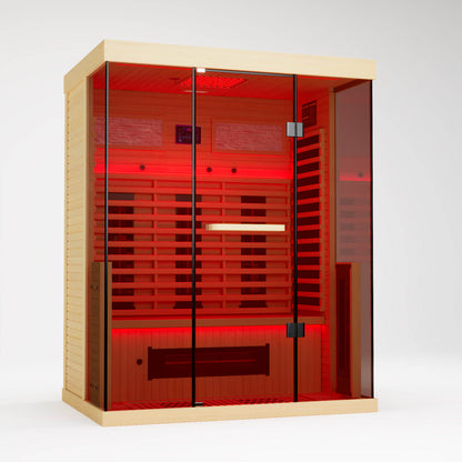 SAUNAERA Full Spectrum Infrared Sauna Hemlock Home Sauna - Meissalivve