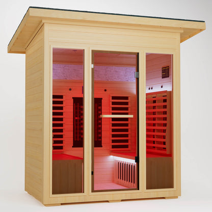 SAUNAERA  Full-Spectrum Infrared Outdoor Saunas for Home