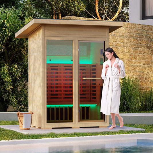 SAUNAERA  Full-Spectrum Infrared Outdoor Saunas for Home