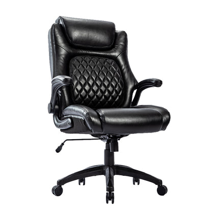 400lbs Big & Tall Ergonomic Leather Office Chair - Meissalivve