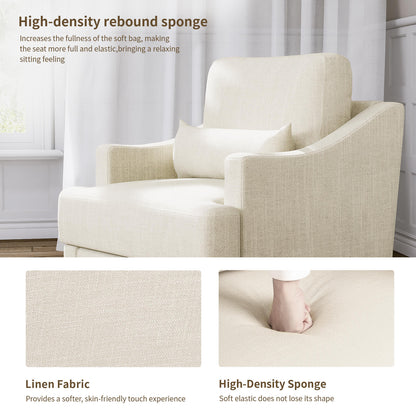 Meissalivve Modern Swivel Accent Chair for Living Room Bedroom