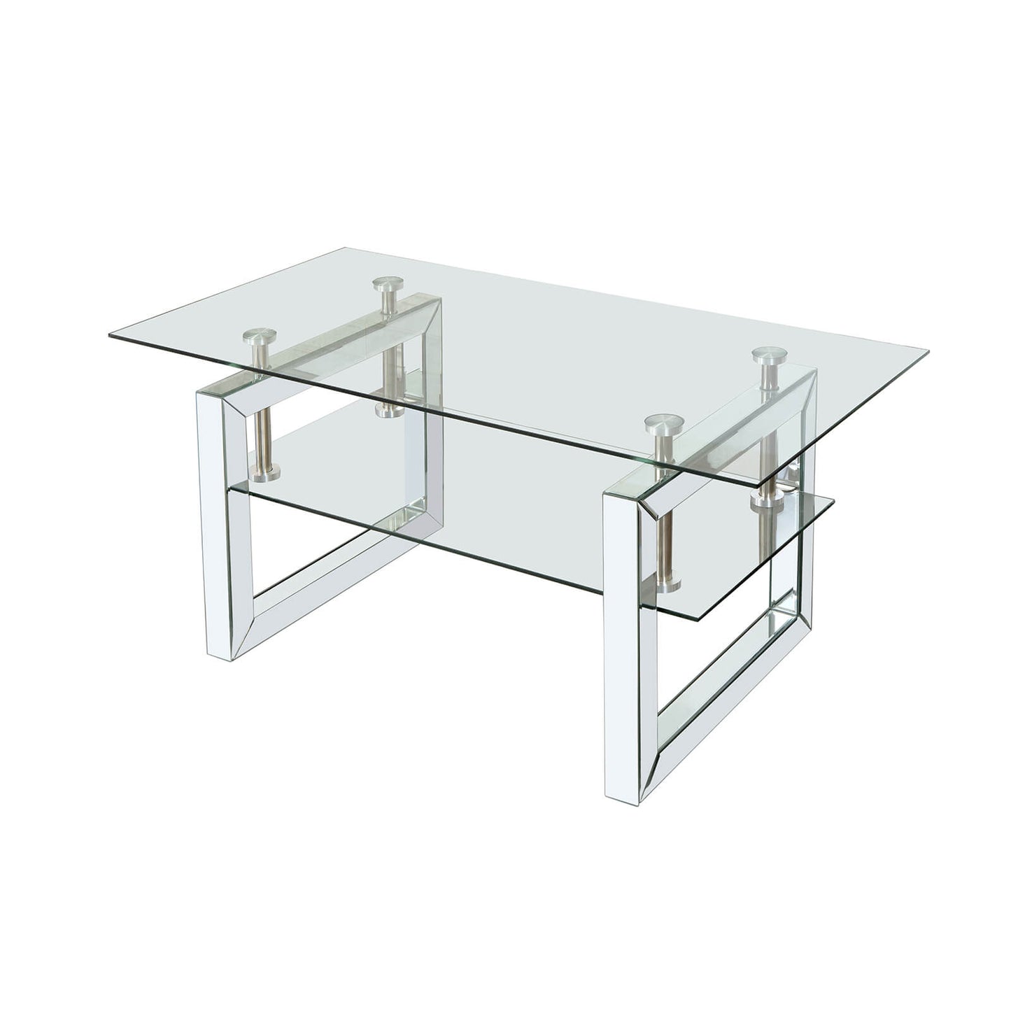 Transparent tempered glass coffee table, coffee table - Meissalivve