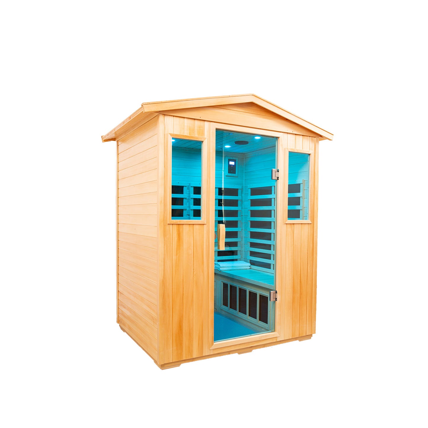 Four person Basswood Far-infrared outdoor sauna room - Meissalivve