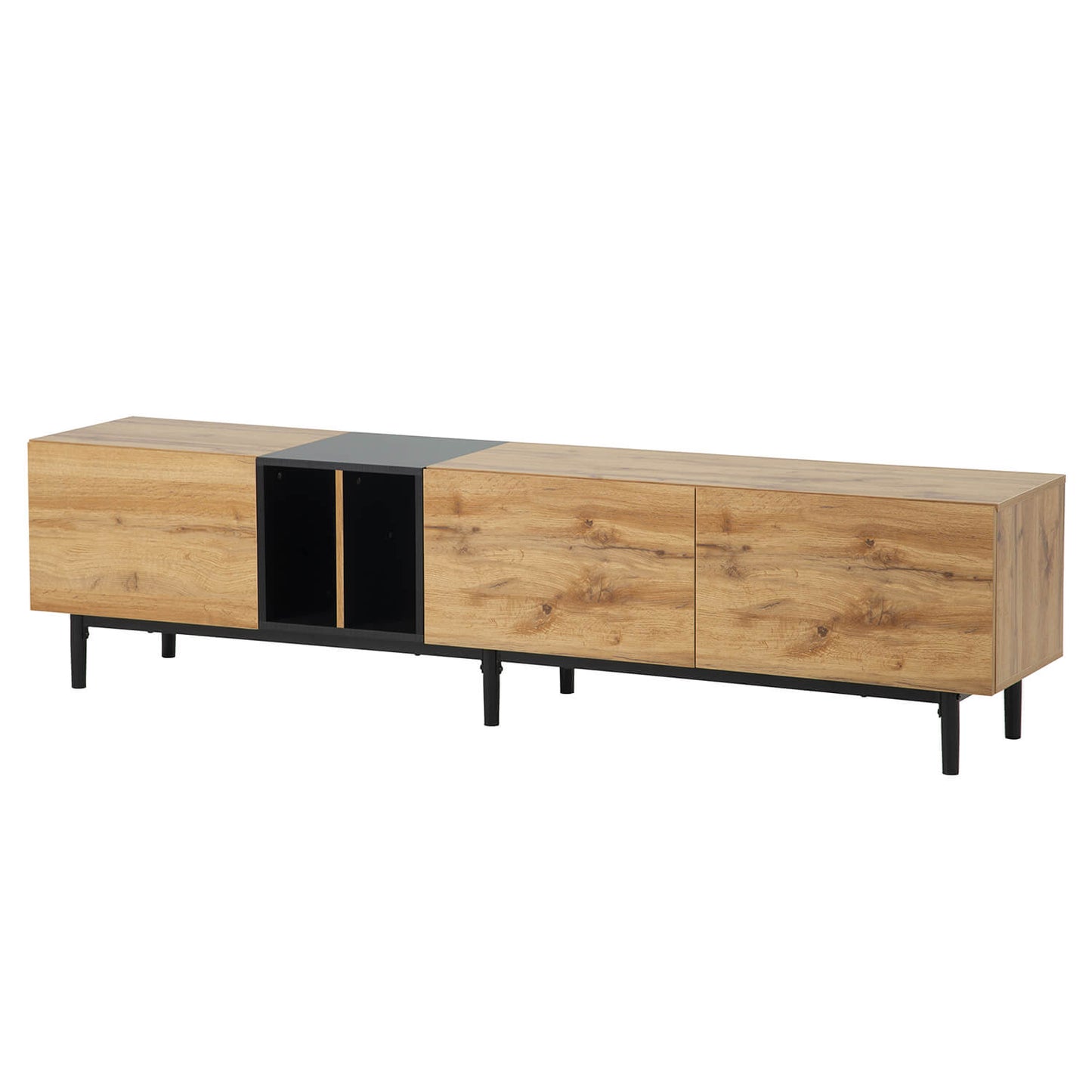 Modern TV Stand for 80'' TV, Media Console Table with Large Storage Cabinet - Meissalivve