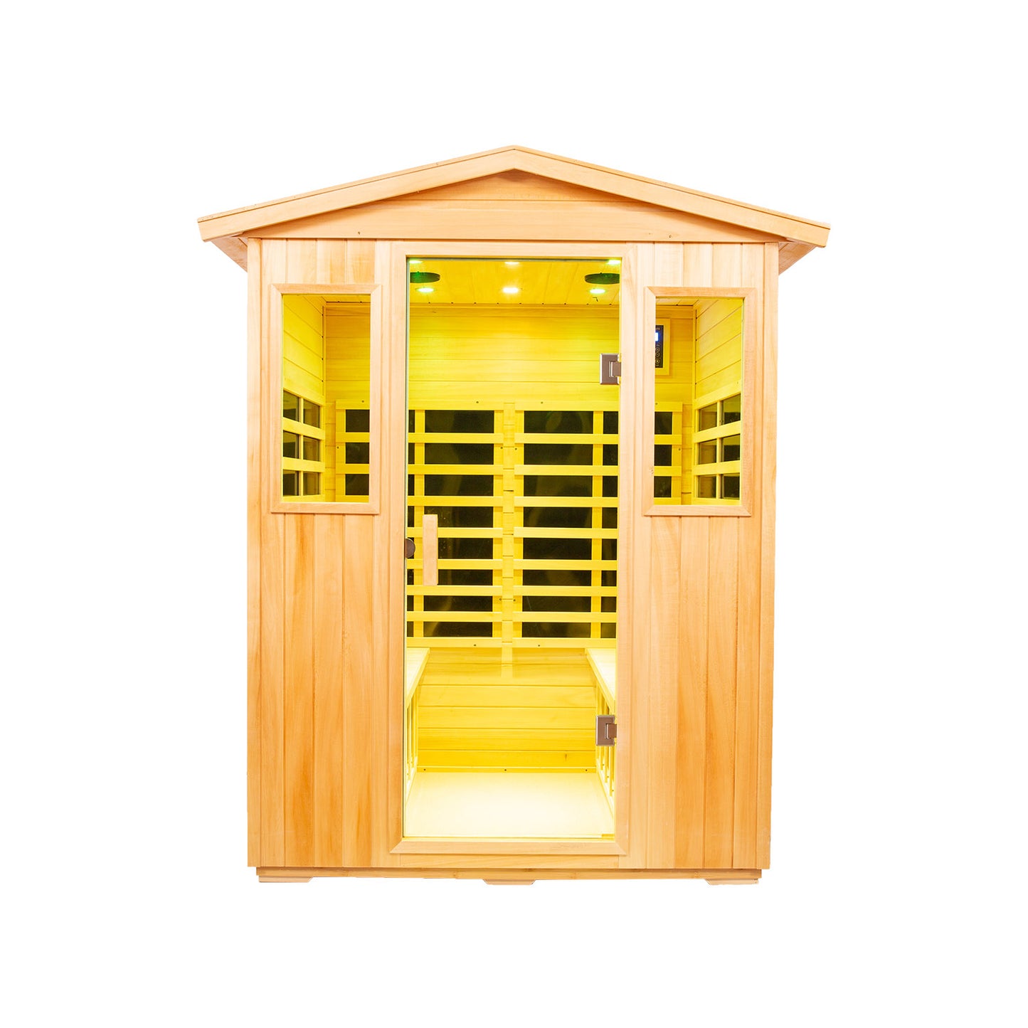 Four person Basswood Far-infrared outdoor sauna room - Meissalivve