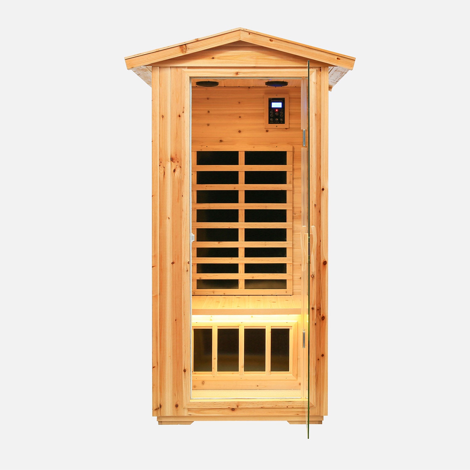 One person Far infrared old fir outdoor sauna room - Meissalivve