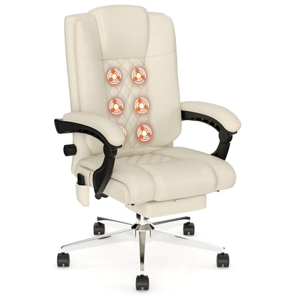 Massage Executive Office Chair with Footrest - Meissalivve