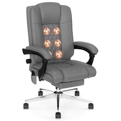 Massage Executive Office Chair with Footrest - Meissalivve