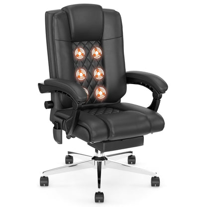 Massage Executive Office Chair with Footrest - Meissalivve