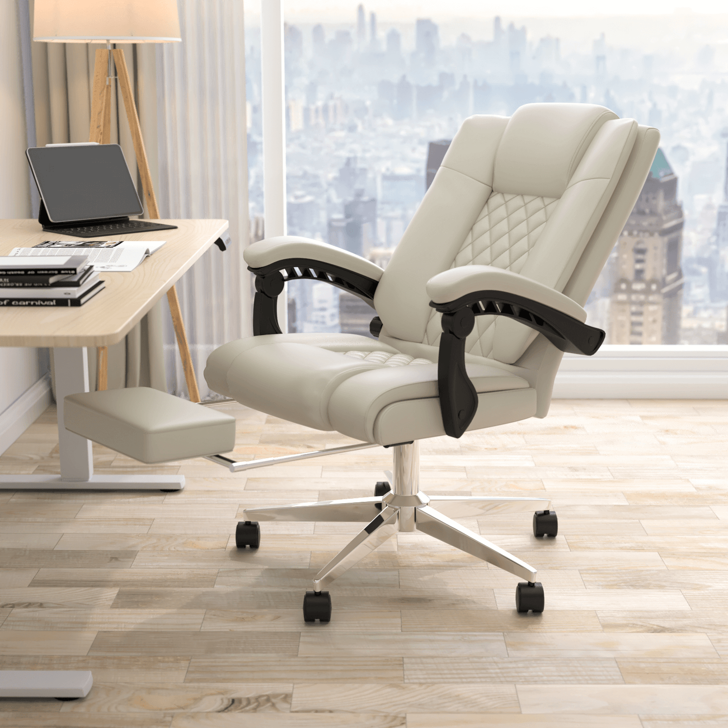 Massage Executive Office Chair with Footrest - Meissalivve