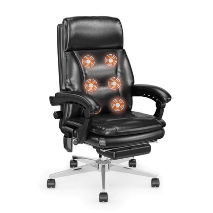 MEISSALIVVE 6-Points Vibration Executive High Back PU Office Chair - Meissalivve