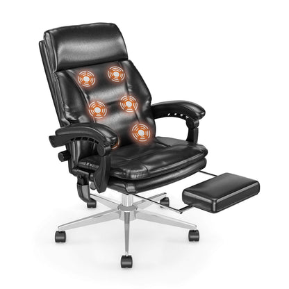 MEISSALIVVE 6-Points Vibration Executive High Back PU Office Chair - Meissalivve