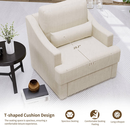 Meissalivve Modern Swivel Accent Chair for Living Room Bedroom