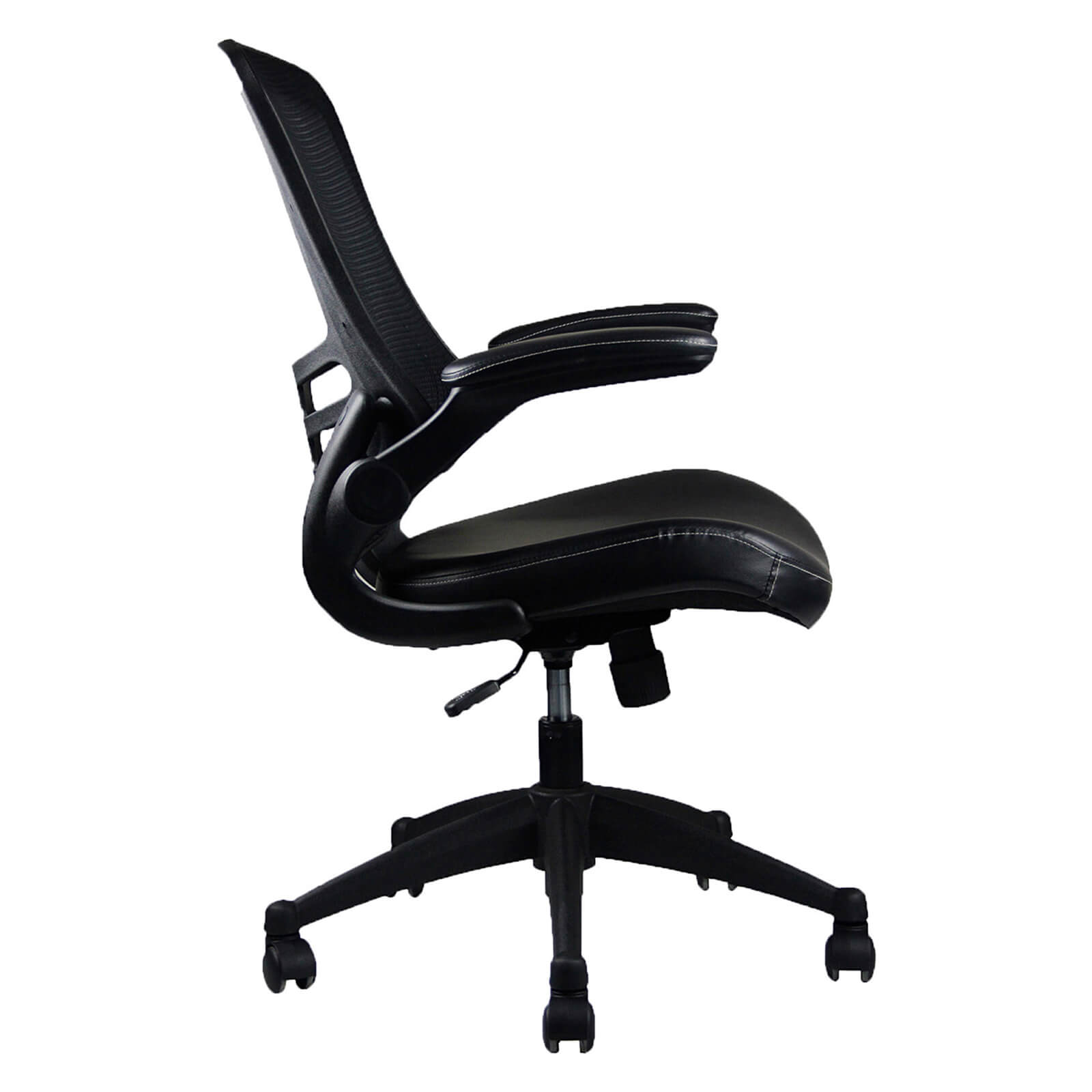 Stylish Mid-Back Mesh Office Chair with Adjustable Arms - Meissalivve