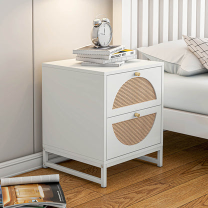 Nightstand Side Table Bedroom Storage Drawer Bedside End Table - Meissalivve